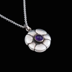 Georg Jensen. Sterling Silver Pendant with Amethyst #436. - Picture 1 of 4