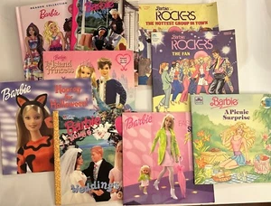 Vintage Barbie Paperback Random House Golden Grolier Picture Story Book Lot - Picture 1 of 21