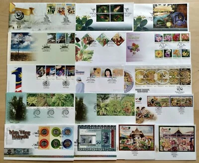 Malaysia FDC Lot of 16 First Day Covers issued in 2010    - Image 1 of 4