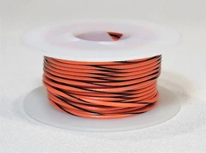 Cable de conexión automotriz TXL calibre 18 AWG NARANJA con RAYA NEGRA ~ 40 pies ¡NUEVO! - Imagen 1 de 1
