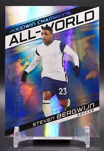 Steven Bergwijn 2022 Upper Deck Goodwin Champion All-World Blue AW-2 - Picture 1 of 2