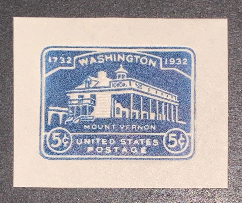 Travelstamps: US Stamps Cut Square Scott #U528 Mount Vernon Mint Hinged - Image 1 of 4