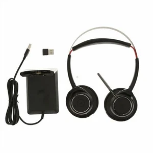 POLY Voyager Focus UC B825 Stereo Bluetooth Headset + Charging Stand HP 7S4K7AA - Picture 1 of 1