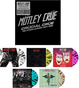 Motley Crue - Crucial Crue The Studio Albums 1981-1989 LTD Splatter 5 LP Box NEU - Bild 1 von 1