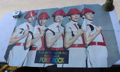 2 VINTAGE DEVO POSTERS ON THE EIGHTH DAY GOD CREATED PUNK & FREEDOM OF CHOICE - Image 1 of 4