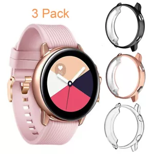 3 Pack For Galaxy Watch Active 40mm Smart Watch Screen Protector TPU Case Cover - Picture 1 of 12