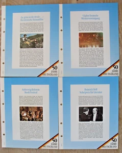 TELEFONKARTEN-Serie 50 Jahre Deutschland 4 Albumblätter+Folie OHNE TK's /Nr.3/10 - Bild 1 von 1