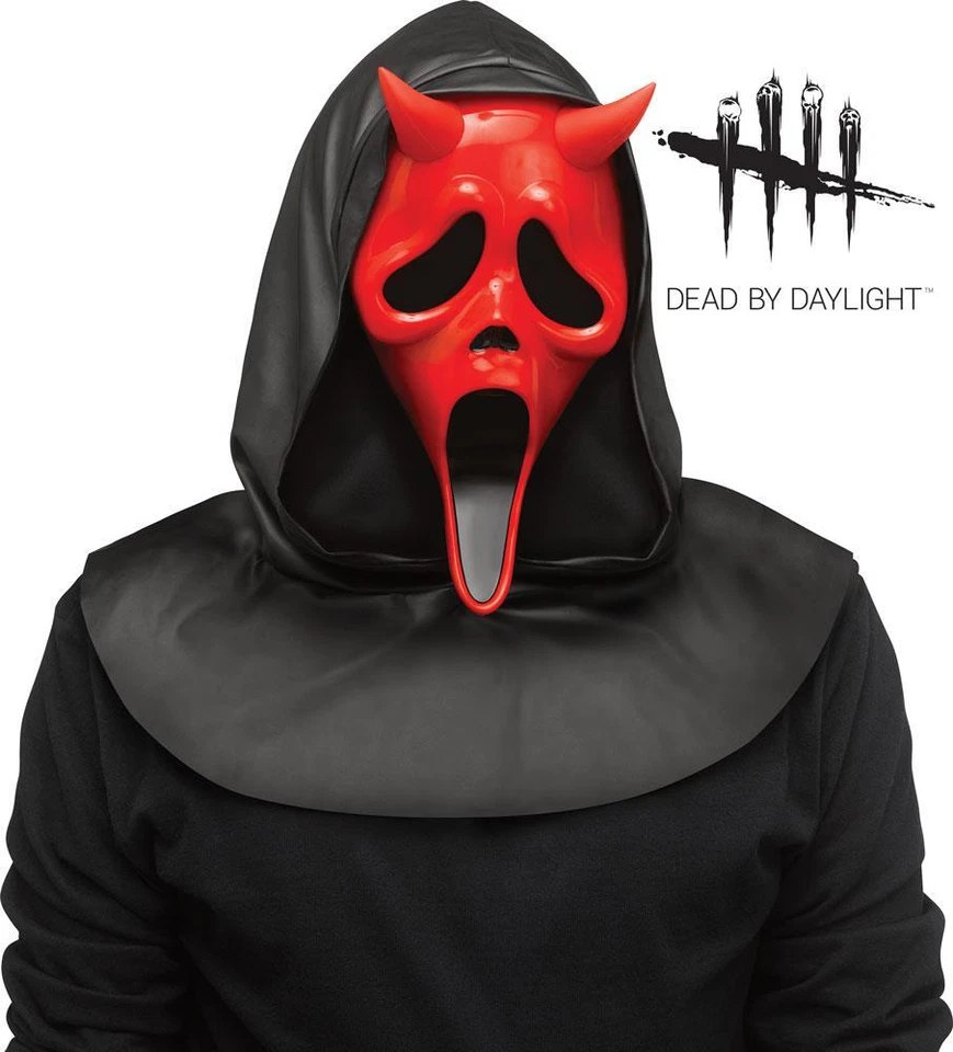 Dead By Daylight Devil Scream Ghost Face Mask Halloween Fancy Dress  - Image 1 of 1