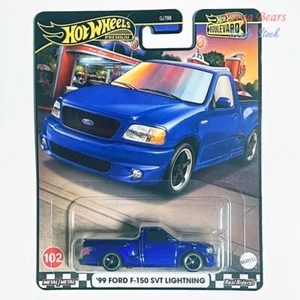 Mattel Hot Wheels Premium 2024 Boulevard #102 99 Ford F-150 SVT Lighting (Blue) - Picture 1 of 1
