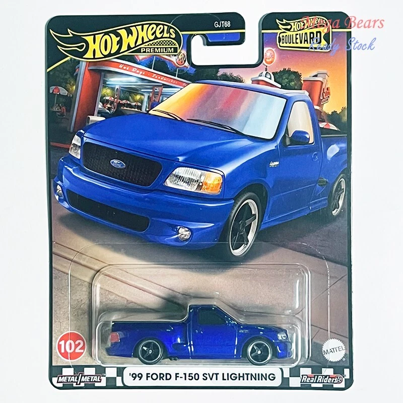 Mattel Hot Wheels Premium 2024 Boulevard #102 99 Ford F-150 SVT Lighting (Blue) - Image 1 of 1