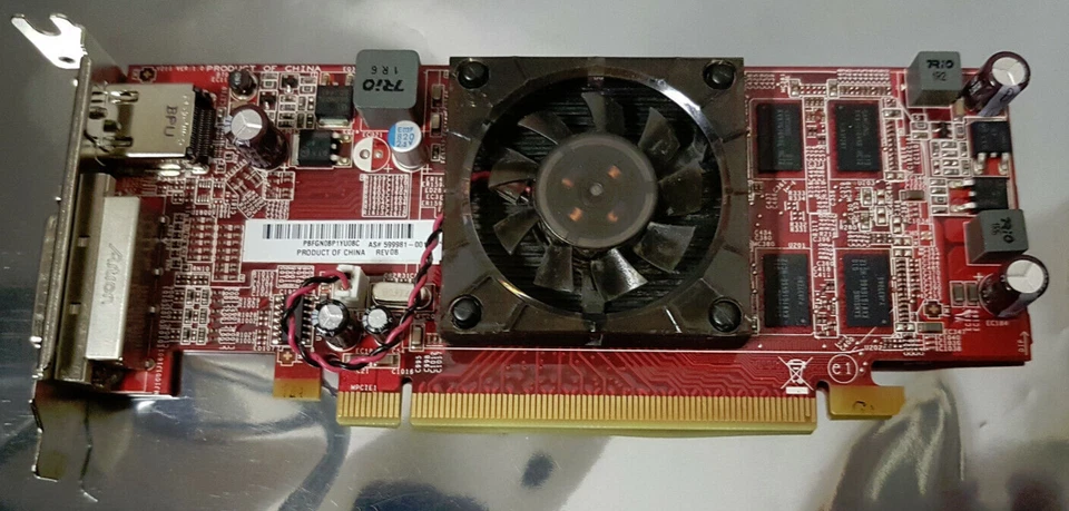 ATI/AMD Radeon HD 5450 512MB PCIe Video Graphics Card HP 109-B89031-00B Low Pro. - Image 1 of 4