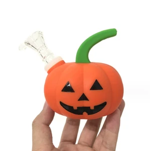 Tubo a mano Jack-o'-lantern zucca silicone facile da smontare n pulito - Foto 1 di 5