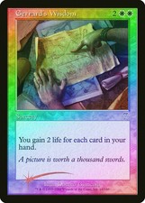 MTG - Gerrard's Wisdom - Seventh Edition - X1 - (LP) - FOIL - FREE SHIPPING