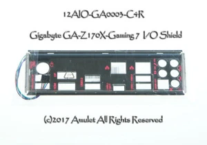 Plaque arrière I/O IO Shield Gigabyte GA-Z170X-Gaming7\GT CARTE MÈRE - Photo 1/1