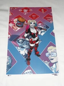 2023 Wondercon Harley Quinn Art Print By Amanda Connors Sign Alex Sinclair LE 50 - Picture 1 of 1
