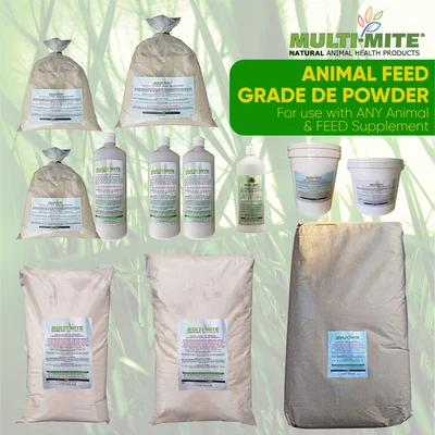Diatomaceous Earth DE FEED Grade Parasite Powder Red Mite - MULTI MITE 1kg-25kg