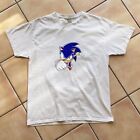 Sonic the Hedgehog White tee - Vintage Gaming Shirt Y2k