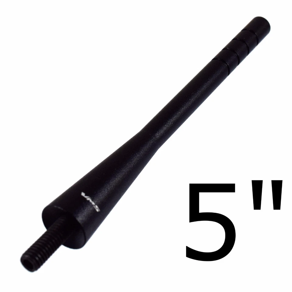 ANTENA RECHONCHA CORTA ALUMINIO BILLET NEGRA AM FM 5" PARA FORD MUSTANG 79-14 NEGRO Foto 1 de 4