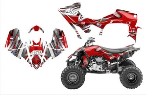 Yamaha YFZ450R 450SE Graphics 2014-2025 Durable Pliable 24 mil thick #1216 Red - Picture 1 of 2