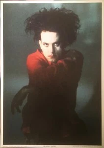 Camicia rossa The Cure Robert Smith rara poster importazione Regno Unito 23,5 x 33 - Foto 1 di 1