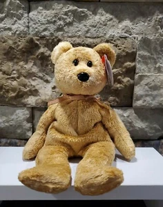 Ty Beanie Baby - CASHEW l'Orso (8,5 pollici) come nuovo con etichette come nuovo - Foto 1 di 6