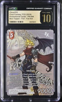 Cloud EX [Foil Full Art] PR-044 Promo Final Fantasy VII CGC Pristine 10 Pop 13 - Image 1 of 2