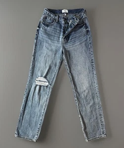 Jeans Pistola Cassie super alti dritti bottoni mosca taglia 26 vestibilità 28x30 - Foto 1 di 15