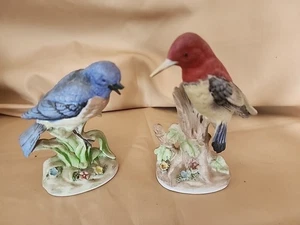 Set aus zwei Vintage Norleans Vögeln mit Original Aufklebern 4" - Bild 1 von 11