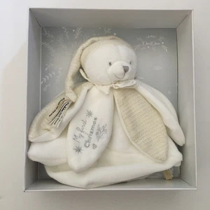 NUEVO Bebé Lovey Peluche Suave Bebé Juguete Bordado “Mi Primera Navidad” | Doudou - Imagen 1 de 6