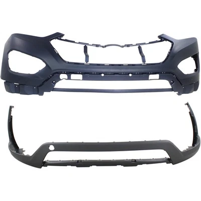 New Bumper Covers Fascias Set of 2 Front Upper HY1000199, HY1015103 Pair Foto 1 de 4