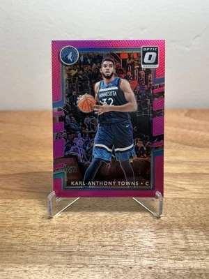 2017- 2018 Panini Donruss Optic Karl Anthony-Towns #89 Pink 19/25 - Image 1 of 3