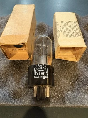 Tubo rectificador placas negras CBS Hytron 6x5GT VT 126B probado por Hickok nuevo en caja 🧱 Foto 1 de 4