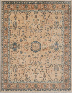 Hand Knotted Oushak Rug 4x6 5x7 6x9 7x10 8x11 9x12 10x14 12x15 Woolen Area Rugs - Picture 1 of 10