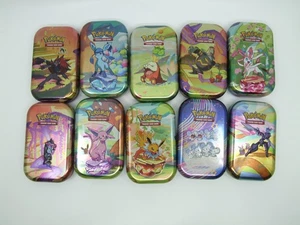 10x Pokemon Mini Tins mit geöffneten Packungen - Bild 1 von 11