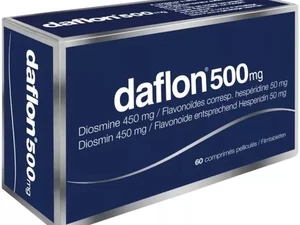 Daflon 500mg Tablets 30 Count - Plant-Based Flavonoid Supplement - Picture 1 of 2