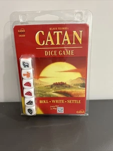 CATAN KLAUS TEUBER'S Catan Dice Game CN3120 Roll Write Settle NUOVO E SIGILLATO - Foto 1 di 6