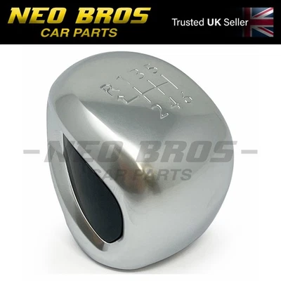 Perilla de palanca de cambios OE cromo satinado Zamak 6 velocidades, Peugeot 2008 A94F 16- 96738472VV Foto 1 de 4