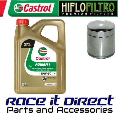 Kit de servicio para Yamaha YZF-R6 2003-2005 cromo Castrol y filtro Hiflo Foto 1 de 4