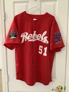 UNLV Rebels Las Vegas 51s Promotional Baseball Jersey Red Adult No Size See Pics - Picture 1 of 6