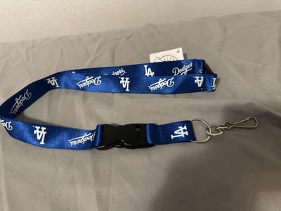 Los Angeles Dodgers Blue Lanyard MLB W/ Detach Buckle. 24” CLASSIC STYLE - Image 1 of 2
