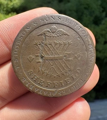 1812 Great Britain Yorkshire-Sheffield S. Hobson & Son's Penny Token - Image 1 of 4