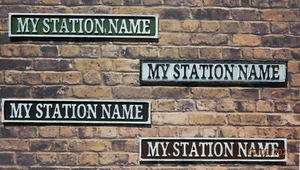 7/8th scale Station Name Board   (customised to your supplied name) - Picture 1 of 1
