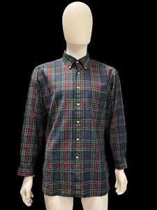 Sir Pendelton Button Down Hemd Herren Large Blau Allison Tartan Schurwolle - Bild 1 von 11