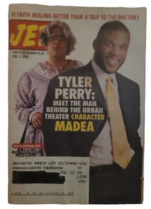 Jet Magazine December 1, 2003, Tyler Perry MADEA Cover Vol. 104 No. 23 - Imagen 1 de 3