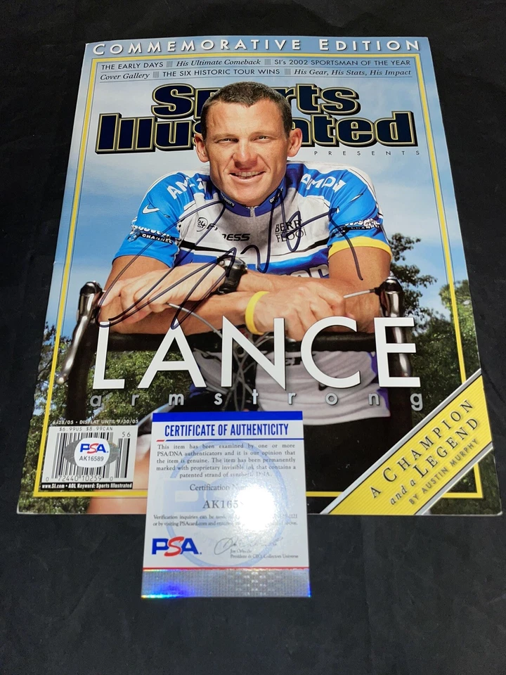 Lance Armstrong Signed SI Sports Illustrated Full Magazine PSA/DNA #7 - Image 1 of 1
