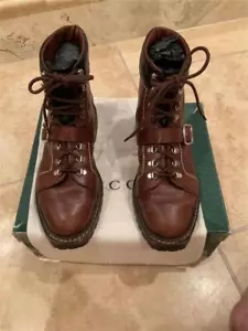 Vintage Rare Gucci Lace Up Hiking Boots Size 8 - Picture 1 of 6