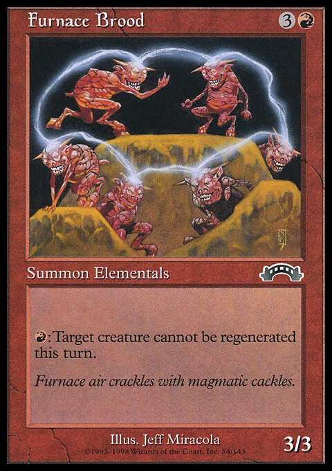 Magic the Gathering MTG Furnace Brood (84) Exodus   LP - Image 1 of 1