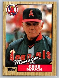 Gene Mauch 1987 Topps Set Break BÉISBOL #518 California Angels Manager - Imagen 1 de 2