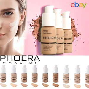 PHOERA® Foundation Concealer Full Coverage Makeup Matte Brighten long lasting UK - Picture 1 of 18