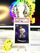 JULIO RODRIGUEZ 2022 Topps Chrome Black RC PSA 9 PURPLE MINI-DIAMOND REF  # /150